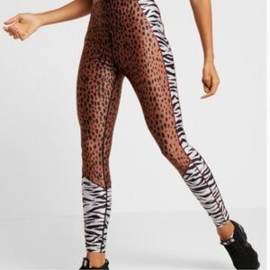 Good American mixed animal print leggings